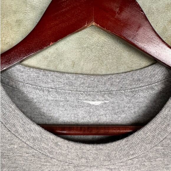 VTG 90s Pittsburgh Steelers Graphic T Shirt Sz L Gray NFL Football Helmet - Picture 5 of 7